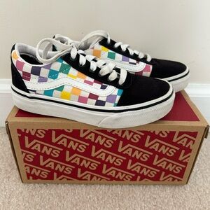 Kids Size 12 Vans Old Skool Checkerboard Low Shoes